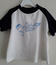 Rescue Patrol/Speed Boat short sleeved t shirt, white/navy, aged 18/24 months