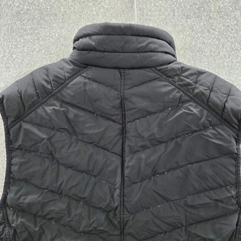 Marc New York Hombres Chaqueta Grande Negro Abombado Chaleco Bolsillos Cremallera Completa Foto 4 de 4