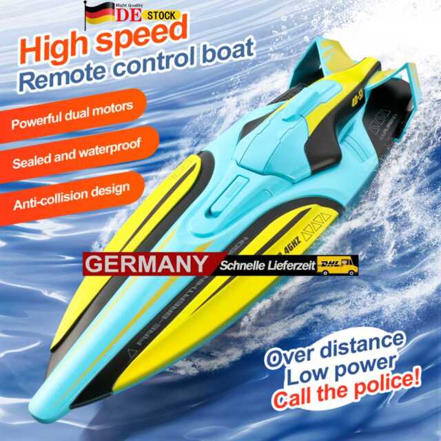 30 km / h 2 4 GHz 4-Kanal-RC-Schnellboot-Hochgeschwindigkeits-Wasserspiele (grün JV10238