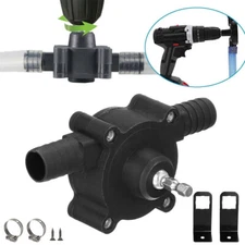 Self Priming Pump Home Electric Drill Drive Water Oil Fluid Transfer Pumps Tools