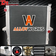 3 Row Aluminum Radiator For 2003-10 Dodge Ram 2500 3500 5.9L 6.7L Cummins Diesel