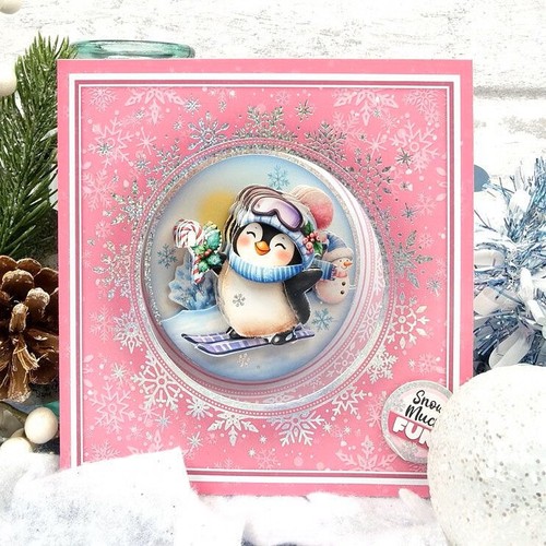Hunkydory Crafts- Delightful Penguins Decoupage Card Kit - CONCEPT125 - Picture 4 of 9