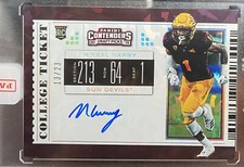 2019 N'Keal Harry Contenders CRACKED ICE College Ticket Auto card /23 RC v3