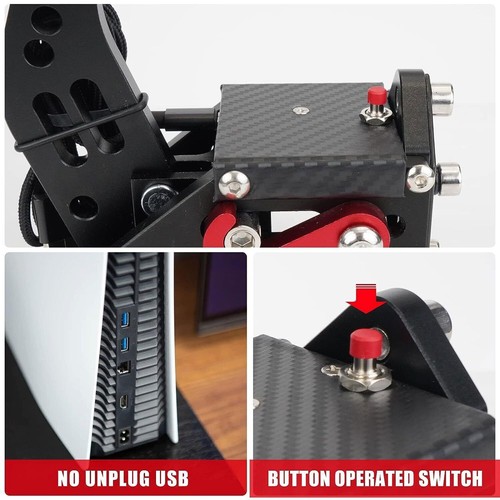 USB Handbrake for PS4 PS5 Only Support Logitech G29 + PC All SIM Racing Games - Picture 5 of 8