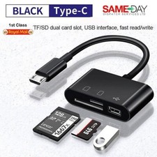 Type C Adapter TF CF SD Memory Card Reader OTG Writer Compact Flash USB-C for Ip