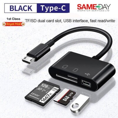 Typ C Adapter TF CF SD Speicherkartenleser OTG Writer Compact Flash USB-C für IP
