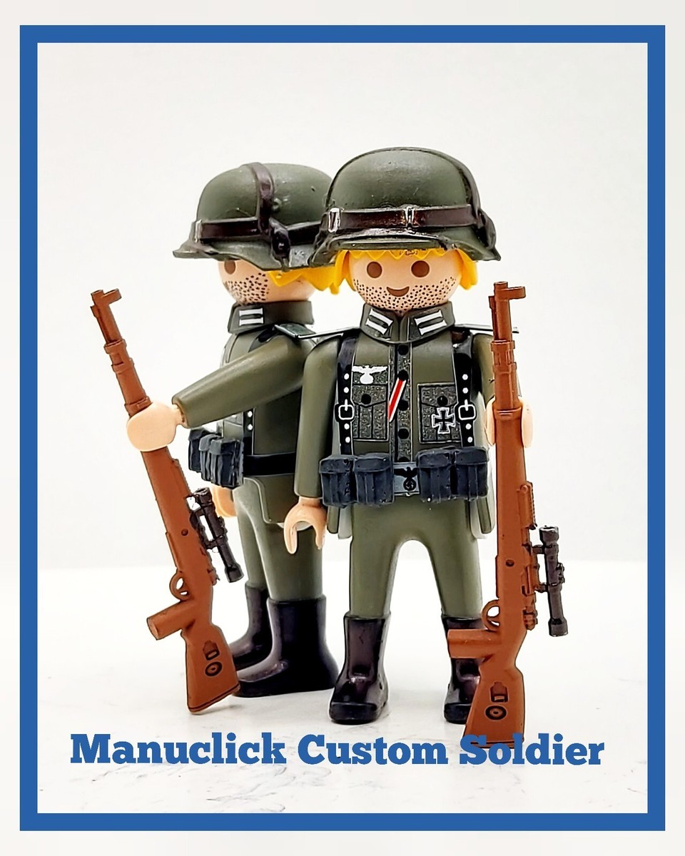 PLAYMOBIL CUSTOM WW2 MORTERO Ejercito Aleman Granatwerfer 34 GUERRA - Foto 8