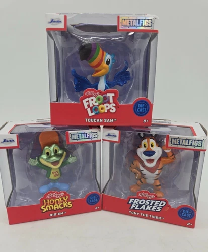 Complete Set Kelloggs Metalfigs Die-Cast Jada Toys 2025 Ad Icons Tony the Tiger