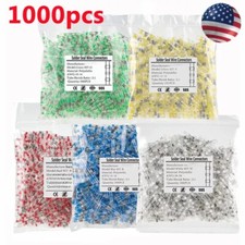 1000Pcs Solder Seal Sleeve Heat Shrink Butt Wire Connectors Terminals Waterproof