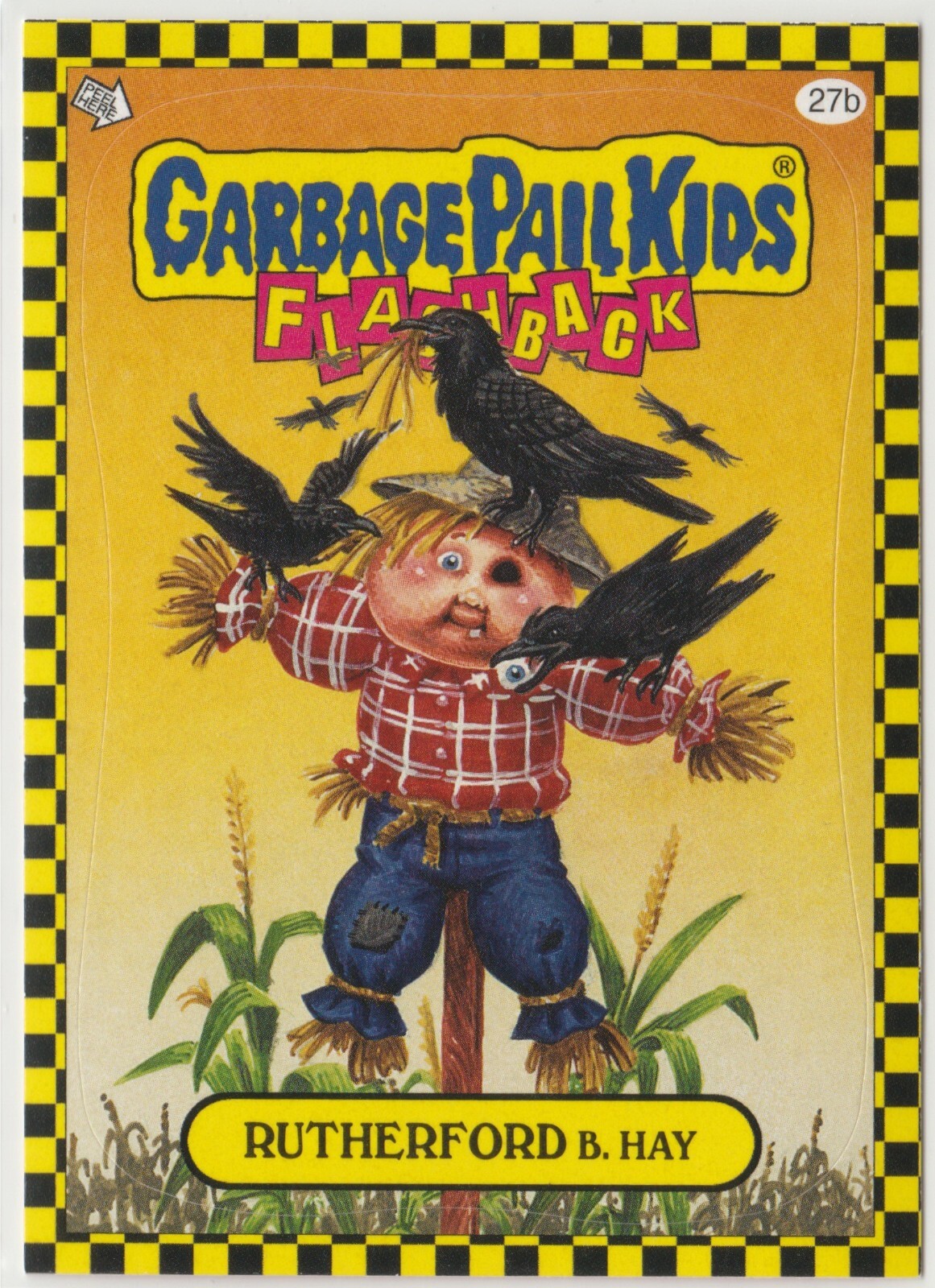 Rutherford B Hay #27b GPK 2010 Flashback Series 1 Garbage Pail Kids FB1 Card  