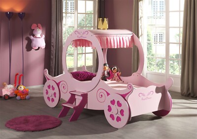 Vipack: Kutschenbett 90 x 200 mit Lattenrost - Kinderbett Jugendbett Mädchenbett