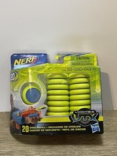 NERF Vortex VTX 20 Disc Rounds Refill Pack - Soar  Ricochet NEW Hasbro