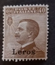 Aegean Islands stamp Italy Leros Overprint Mint MNH OG Unused T10668