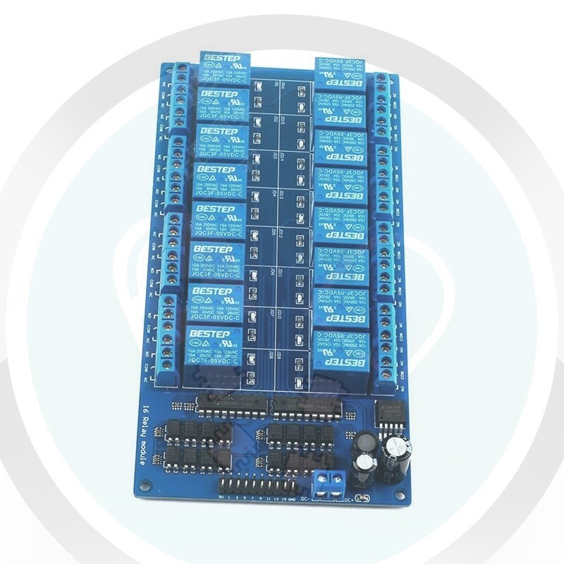 16 Kanaalrelaismodulebord, Ingebouwd in Stabiele ESP32-wroom-32e, 4m Flits, 5-12V Power, Smart Home Control, 16 Kanalen, AC250V, DC30V, WiFi Ble I/O-poorten, knop, voor 16 Kanaalrelaismodulebord, Ingebouwd in Stabiele ESP32-wroom-32e, 4m Flits, 5-12V Power, Smart Home Control, 16 Kanalen, AC250V, DC30V, WiFi Ble I/O-poorten, knop, voor