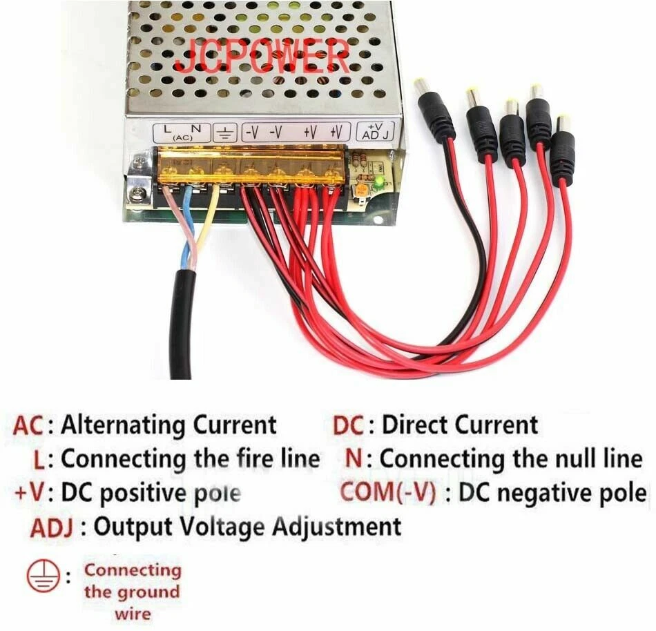 10W to 1500W DC Regulated Switching Power Supply 3V 12V 24V to 48V Universal PSU - Image 3 of 4