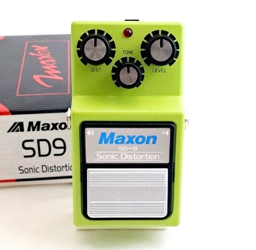 Maxon SD-9 Sonic Distortion Guitar Effects Pedal W/Box and manual