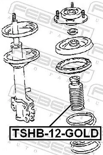 FEBEST TSHB-12-GOLD Tapa Protectora/Fuelle, Amortiguador para , Acura , BMW - Imagen 2 de 4
