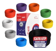 CAT6 1000ft UTP Solid Ethernet Cable 23AWG RJ45 LAN Network Bulk Wire LOT