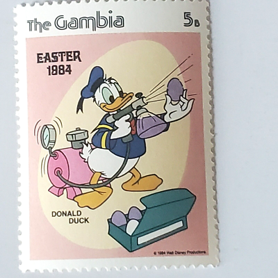 1984 Disney's The Gambia Easter-84 Postage Stamps 5-ct. SP#22 | eBay