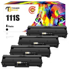 4 Pack MLT-D111S Toner Cartridge Black For Samsung Xpress M2020W M2070FW Printer