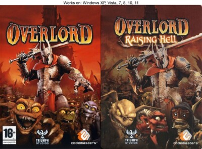 Overlord and Raising Hell PC Game 2007 Codemasters Windows 10 11