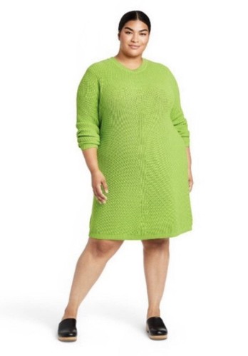 Exclusive Target designer collab neon sweater dress 1x Plus New Nwt Green |  eBay