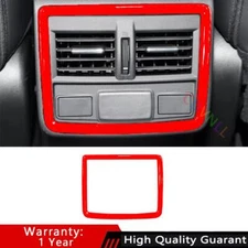 For Subaru Forester 2019-2024 Bright Red Car Rear Air Outlet Vent Frame Trim 1*