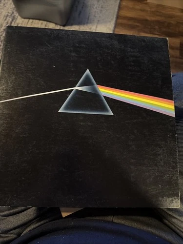 Pink Floyd The Dark Side of the Moon Vinyl LP Harvest SMAS-11163 w/ Poster 1973