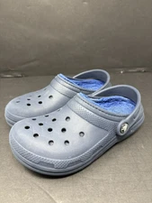 CROCS DUAL COMFORT BIG KIDS CLOG SHOES WITH LINING SIZE J1