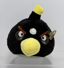 RARE ToyMart 2011 Angry Birds White Spot Bomb Plush 4.5" Authentic Rovio Read