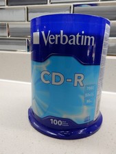 Verbatim CD-R 700MB 52X Speed White Inkjet Printable Spindle - Pack of 100