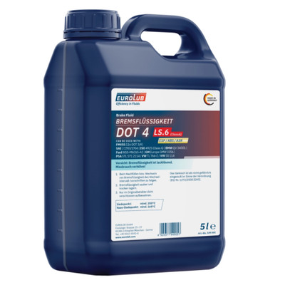 Bremsflüssigkeit DOT4 LS.6 5 Liter Kanister EUROLUB 549005