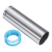 4" Faucet Mount Extension Shank Fixed Foot with PTFE Tape Stainless Steel