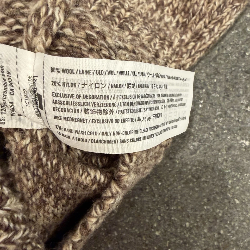 Cárdigan tejido trucha Abercrombie & Fitch cuello chal grande mezcla de lana Cowichan Foto 3 de 4