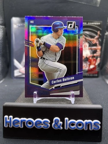 2023 Panini Donruss - Carlos Beltran #161 Holo Purple Kansas City Royals 🚨
