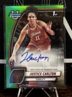 2024-25 Bowman U Chrome - Chrome Prospect Autographs Justice Carlton Green /99