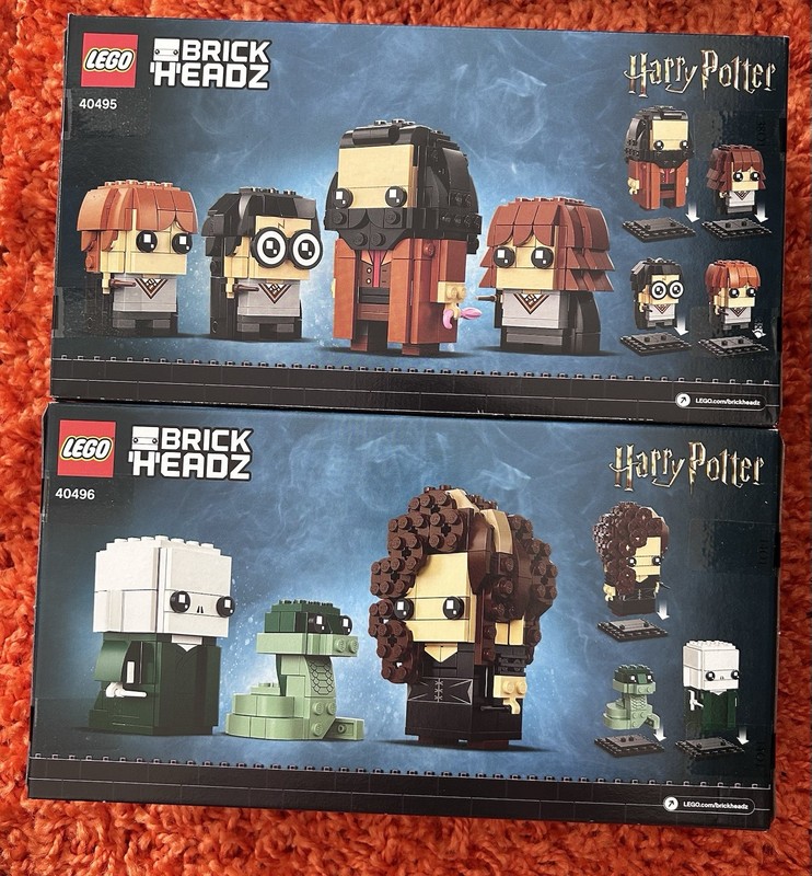 Lego Harry Potter Brickheadz - 40495 and 40496 - New/Sealed/Retired