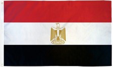 Egypt Flag 2x3ft House Flag Egyptian Flag 100D SPUN POLYESTER