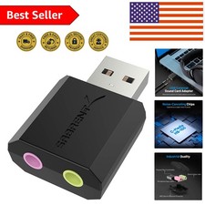 Sabrent USB External Stereo Sound Adapter - Lightweight and Powerful Audio Tool