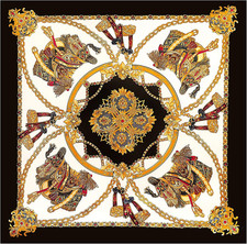 Large Silk like Satin Scarf Neck Head Wrap 35 Inch Square