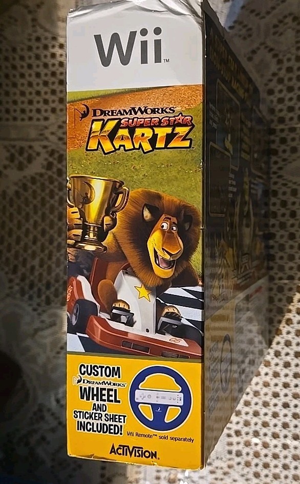 Dreamworks Super Star Kartz with Wheel - Nintendo Wii for sale
