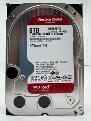 Western Digital WD RED WD60EFAX 6TB interne Festplatte 5400 RPM SATA 3