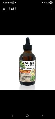 Jamaican Mango & Lime Black Castor Oil Peppermint Growth Oil 4 fl oz