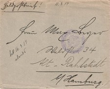 691757) DR Kriegsgefangenenpost Blg. 1.WK Lager Metz Lothringen