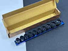 Vim Tools Impdd600m 10pc 38 Dr. 10-19mm Dual Drive Impact Extractor Socket Set