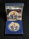 2001 American Heroes Colorized .999 Fine Silver Eagle 1 Oz W/ Box & COA 9/11