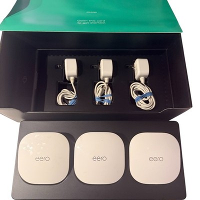 eero Wi Fi System Wi-Fi Router/Extender - Pack of 3 Brand New In Box 5000 Sq Ft