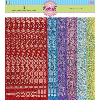 JEJE Peel Off Aufkleber 6 Stück - 123 Diamant 3,9895