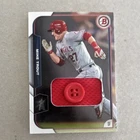 Topps 2015 Bowman Mike Trout Los Angeles Angels #50 Game Used Button MLB Card