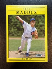 1991 Fleer Greg Maddox #426 NR MT